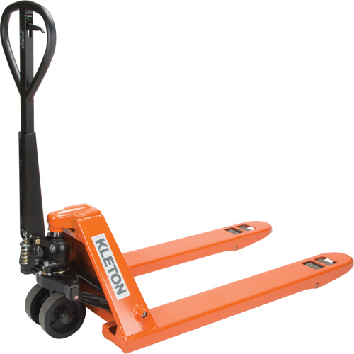 Super Heavy-Duty Manual Pallet Truck, Steel, 48" L x 27" W, 11000 lbs. Capacity O-Max