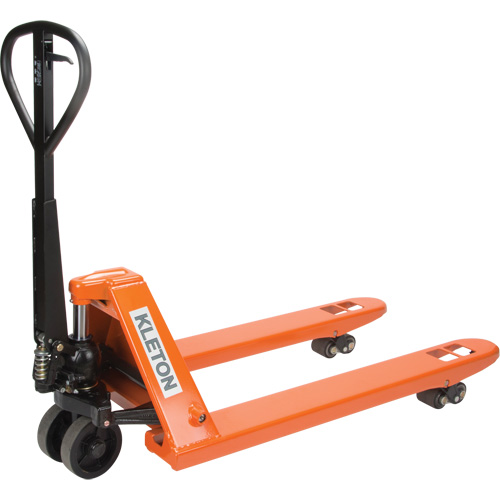 Super Heavy-Duty Manual Pallet Truck, Steel, 48" L x 27" W, 11000 lbs. Capacity O-Max