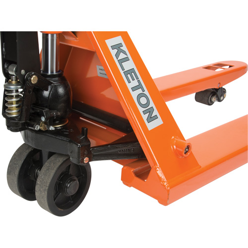 Super Heavy-Duty Manual Pallet Truck, Steel, 48" L x 27" W, 11000 lbs. Capacity O-Max