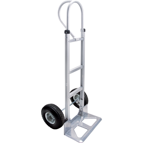 Knocked Down Hand Truck, P-Handle Handle, Aluminum, 52-1/8" Height, 500 lbs. Capacity O-Max