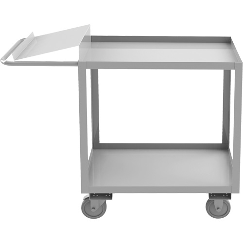 Industrial Grade Order Picking Cart, 39" H x 18-1/8" W x 45" D, 2 Shelves, 1200 lbs. Capacity O-Max