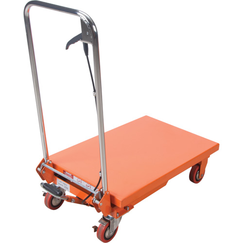Table &eacute;l&eacute;vatrice &agrave; ciseaux hydraulique, 27-1/2" lo x 17-3/4" la, Acier, Capacit&eacute; 330 lb O-Max