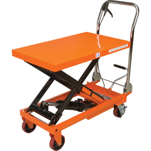 Table &eacute;l&eacute;vatrice &agrave; ciseaux hydraulique, 32" lo x 19-3/4" la, Acier, Capacit&eacute; 660 lb O-Max