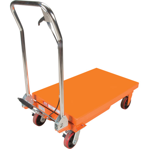 Table &eacute;l&eacute;vatrice &agrave; ciseaux hydraulique, 32" lo x 19-3/4" la, Acier, Capacit&eacute; 1100 lb O-Max