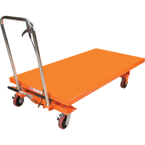 Table &eacute;l&eacute;vatrice &agrave; ciseaux hydraulique, 63" lo x 31-1/2" la, Acier, Capacit&eacute; 1100 lb O-Max
