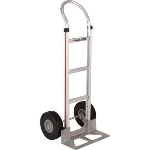 Knocked Down Hand Truck, Continuous Handle, Aluminum, 48" Height, 500 lbs. Capacity O-Max