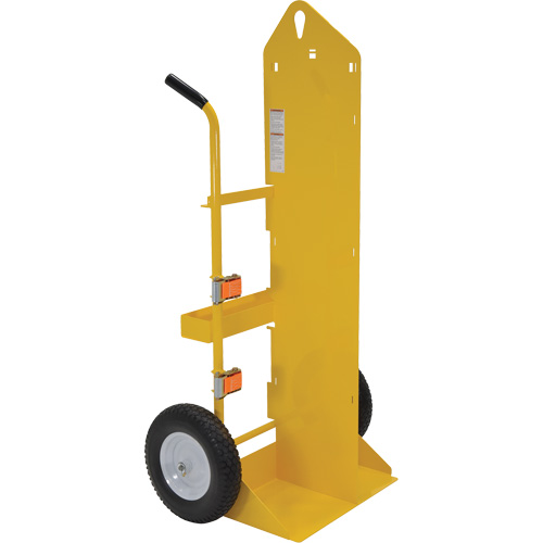 Chariot pour chalumeau et bouteille &agrave; gaz, Roues Rempli de mousse, Base de 23-13/16" la x 22-13/16" lo, 500 lb O-Max