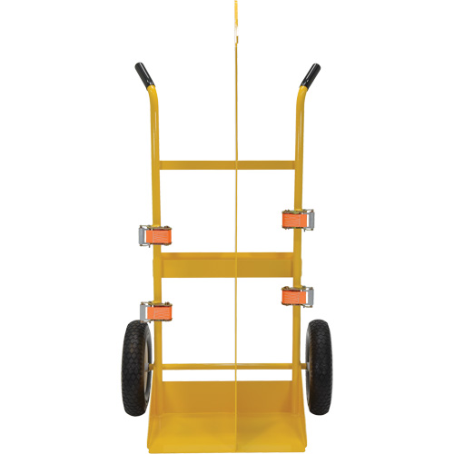 Chariot pour chalumeau et bouteille &agrave; gaz, Roues Rempli de mousse, Base de 23-13/16" la x 22-13/16" lo, 500 lb O-Max