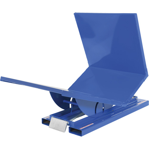 Open Sided Hopper, Steel, 1 cu.yd., Blue O-Max