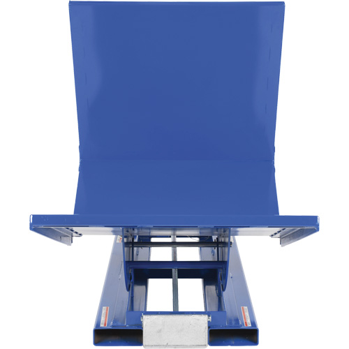 Open Sided Hopper, Steel, 1 cu.yd., Blue O-Max