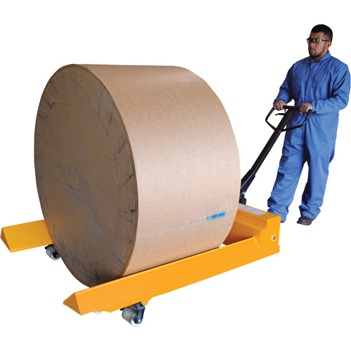Roll Pallet Truck, Steel, 48" L x 7.5" W, 4000 lbs. Capacity O-Max