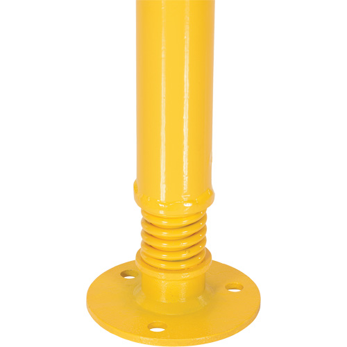 Borne de protection &agrave; ressort, Acier, 42" h x 2-1/8" la, Jaune O-Max