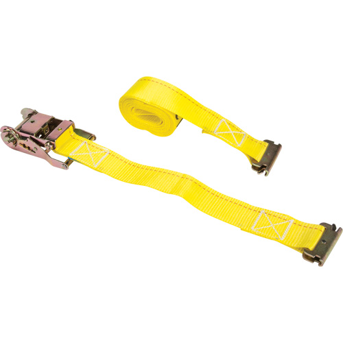 Ratchet Strap, E-Track System, 2" W x 12' L, 1333 lbs. (605 kg) Working Load Limit O-Max