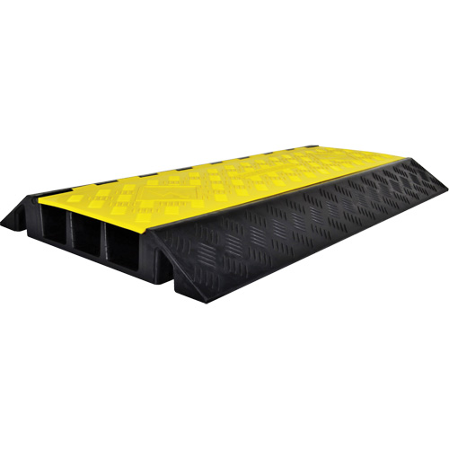 Protecteur de c&acirc;ble droit robuste Powerhouse, 3 canaux, 36" lo x 19,75" la x 3" h O-Max