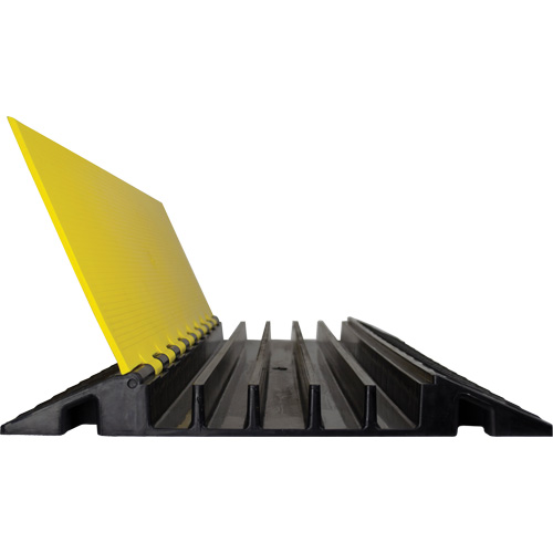 Powerhouse Heavy-Duty Straight Cable Protector, 5 Channels, 36" L x 19.75" W x 2.25" H O-Max