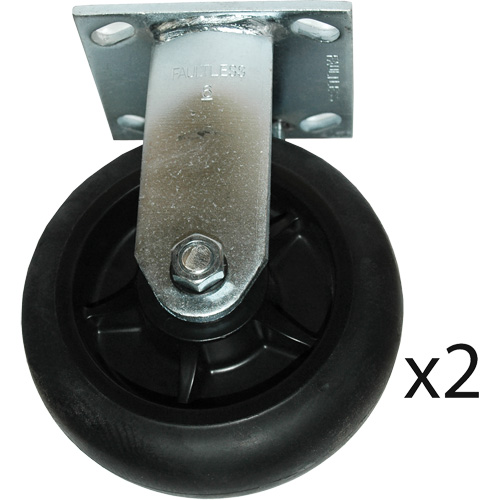 Roulettes fixes pour chariot &agrave; plateforme O-Max