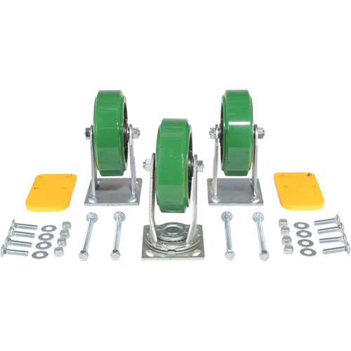 Ensemble de roulettes de tr&eacute;mie &agrave; basculement automatique s&eacute;rie H O-Max