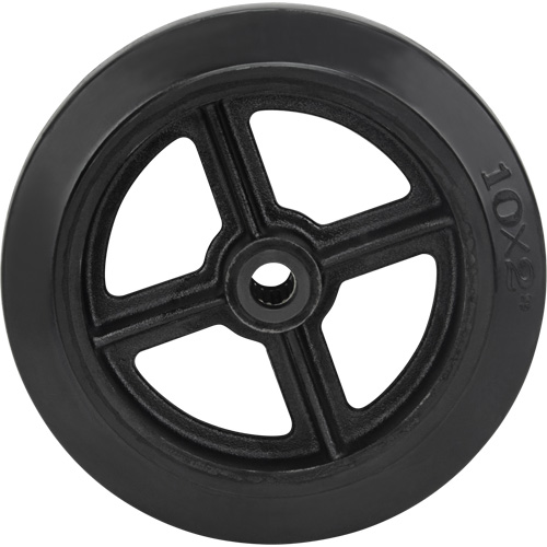 Roue en caoutchouc moul&eacute;, 10" (254 mm) dia. x 2" (50,8 mm) la, Capacit&eacute; de 948 lb (430 kg) O-Max