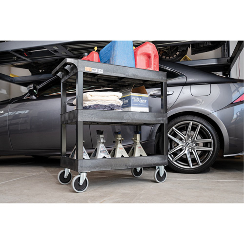 R&acirc;telier mobile, 3 tiers, 35-1/4" x 37-1/4" x 18", Capacit&eacute; 375 lb O-Max