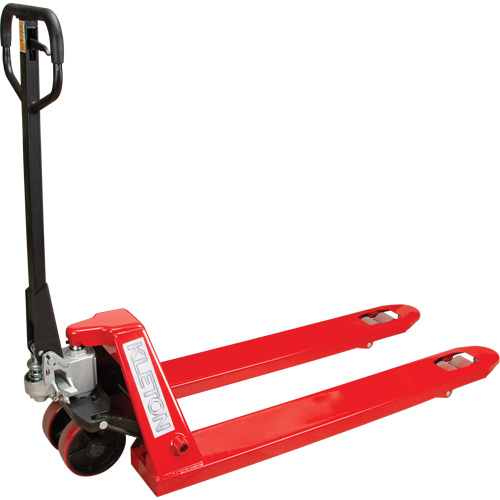Manual Pallet Truck, Steel, 48" L x 21" W, 5500 lbs. Capacity O-Max
