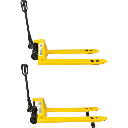 Steel Wheel Pallet Truck, Steel, 48" L x 27" W, 5500 lbs. Capacity O-Max