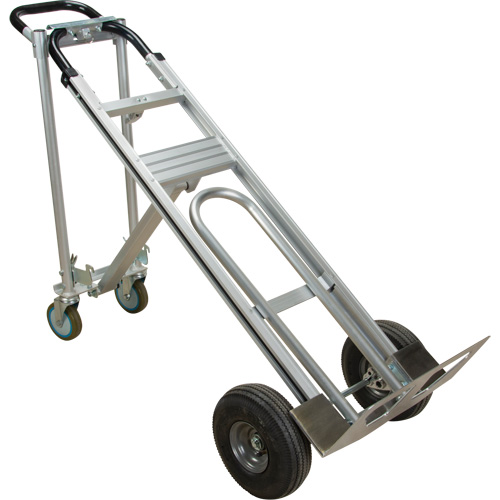 3-in-1 Convertible Hand Truck, Aluminum, 600 lbs. Capacity O-Max