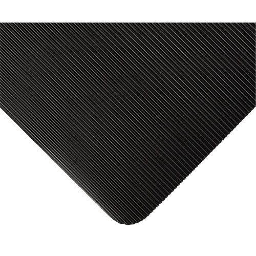 Standard Mat No.381, Ergonomic, 3' x 105' x 1/8", Black O-Max