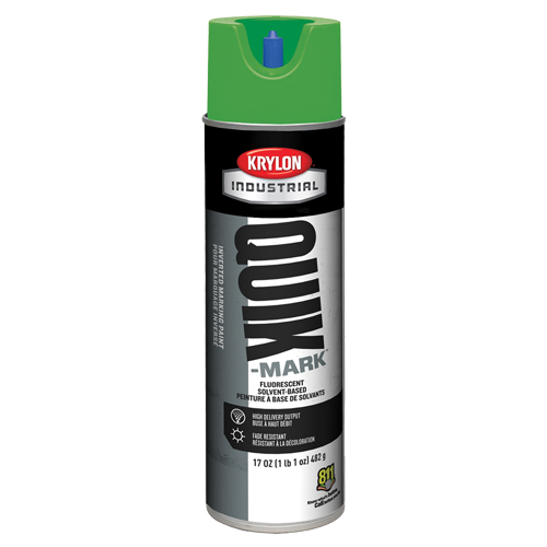 Peinture de marquage industrielle invers&eacute;e &agrave; base de solvant Quik-Mark, 17 oz, Canette a&eacute;rosol O-Max