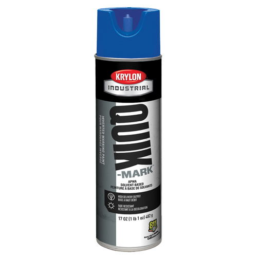 Industrial Quik-Mark Solvent-Based Inverted Marking Paint, 17 oz., Aerosol Can O-Max
