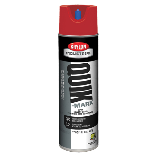 Peinture de marquage industrielle invers&eacute;e &agrave; base de solvant Quik-Mark, 17 oz, Canette a&eacute;rosol O-Max