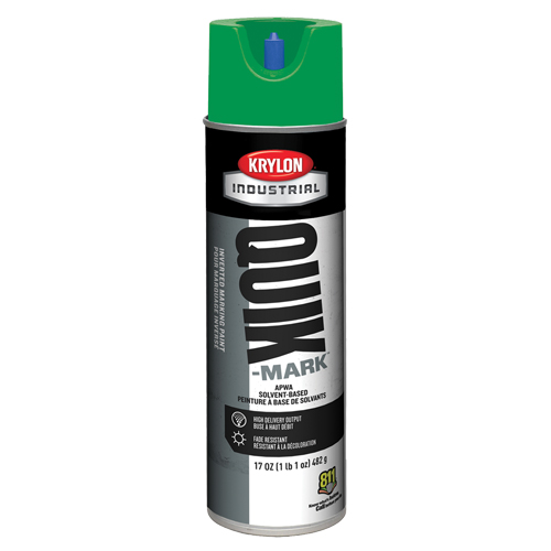Industrial Quik-Mark Solvent-Based Inverted Marking Paint, 17 oz., Aerosol Can O-Max