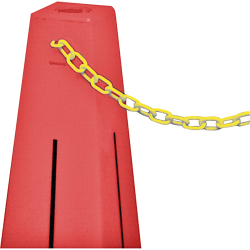Traffic Cones - Accessories, Yellow, 2" Link, 20' Length O-Max