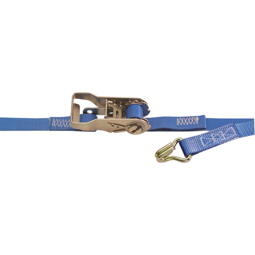 Heavy-Duty Utility Straps, J-Hook, 1" W x 1.33' L, 835 lbs. (379 kg) Working Load Limit O-Max