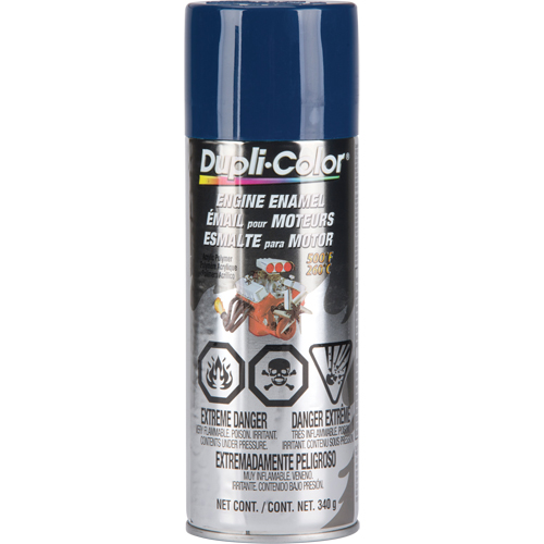 Engine Enamel Paint with Ceramic, Ford Blue, Gloss, 12 oz., Aerosol Can O-Max