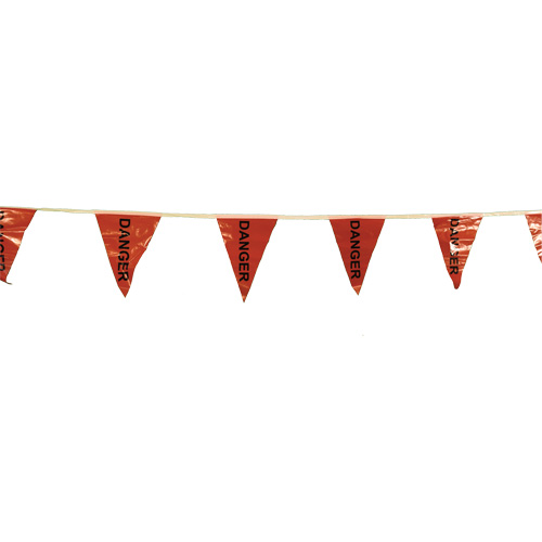 Pennants, 60' L, Red O-Max
