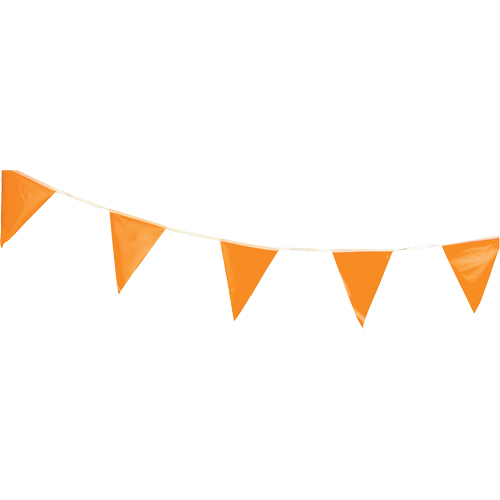 Pennants, 60' L, Orange O-Max