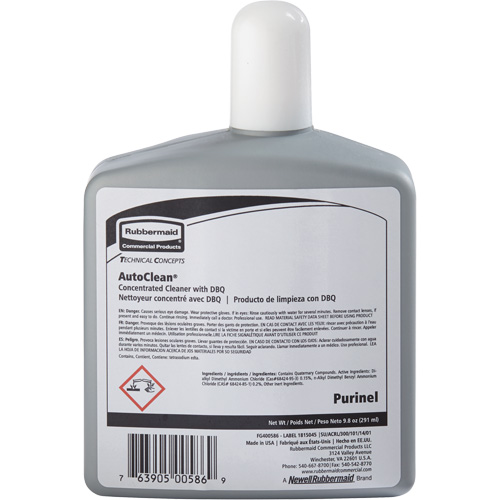 Produit d'entretien pour drain et nettoyeur de cuvette de rechange AutoClean de Purinel, 9,8 oz, Bouteille O-Max
