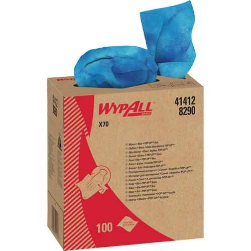 Chiffons industriels de qualit&eacute; sup&eacute;rieure X70 WypAll, Robuste, 16-4/5" lo x 8-1/3" la O-Max