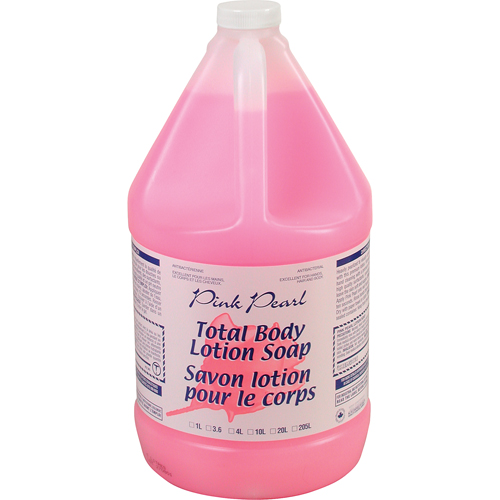 Pink Pearl Total Body Lotion Soap, Liquid, 4 L, Scented O-Max