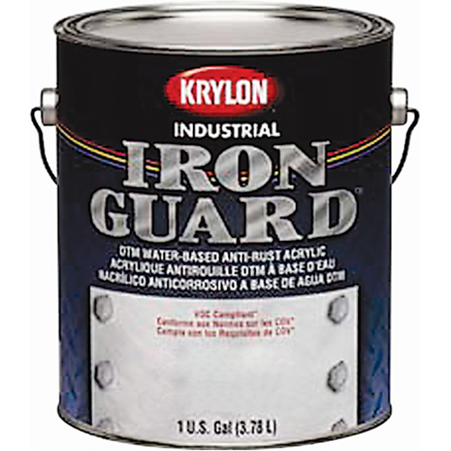 Industrial Iron Guard&reg; Water-Based Enamel, Can, Grey O-Max