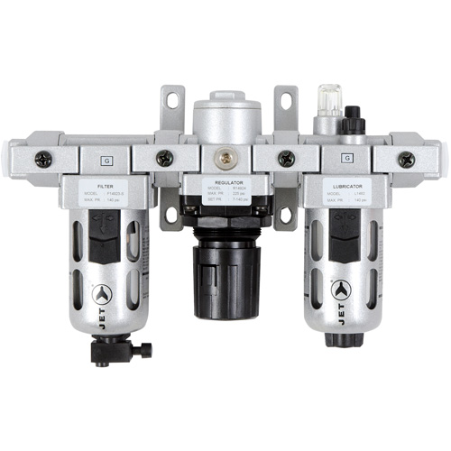AFRLMI38 3-Piece Intermediate Air Filter, Regulator & Lubricator, 3/8" NPT O-Max