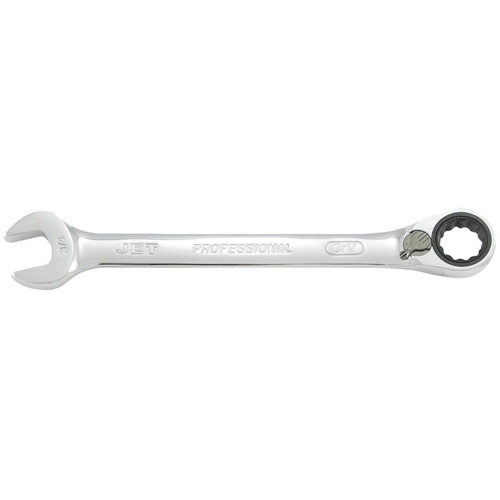 Long Pattern Reversible Ratcheting Combination Wrench, 7/16", Chrome Finish O-Max