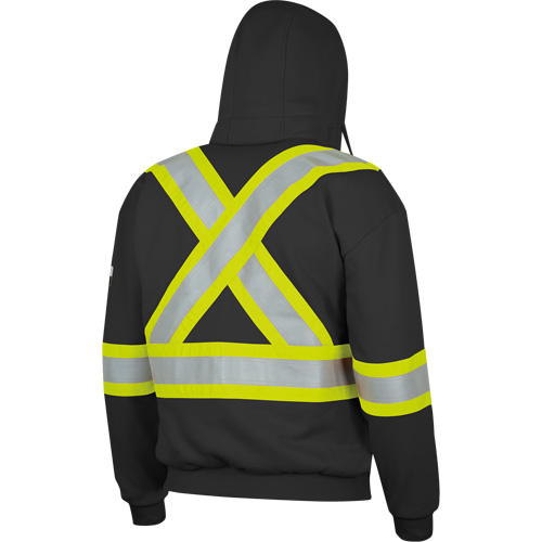 337SF Capuche &agrave; fermeture &eacute;clair ignifug&eacute;e, Hommes, Petit, Noir, 22 cal/cm² O-Max