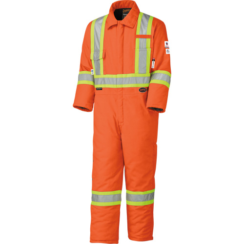 5532A Combinaison de s&eacute;curit&eacute; &agrave; haute visibilit&eacute; ignifuge et anti-arcs &eacute;lectriques, Taille 2T-Grand, Orange haute visibilit&eacute;, 58 cal/cm² O-Max