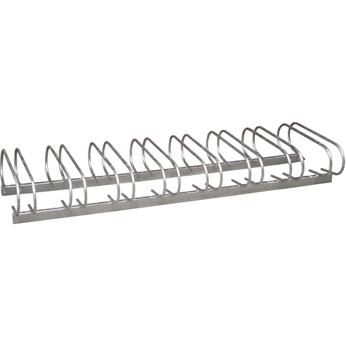 Style Bicycle Rack, Galvanized Steel, 8 Bike Capacity O-Max
