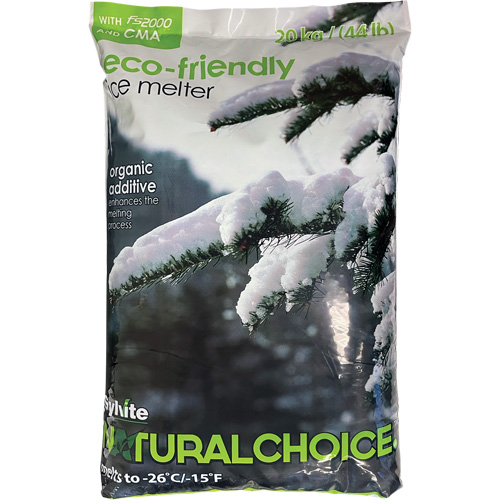 Produits de d&eacute;glaçage Natural Choice, Sac, 44 lb(20 kg), Point de fonte -26°C (-14,8°F) O-Max