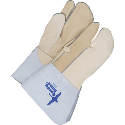 Gants &agrave; trois doigts en cuir, Cuir fleur de vache, Taille 11 O-Max