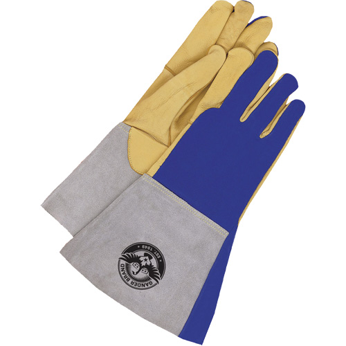 Gants de soudage &agrave; l'arc TIG et MIG, Cuir fleur de daim, Taille Grand O-Max