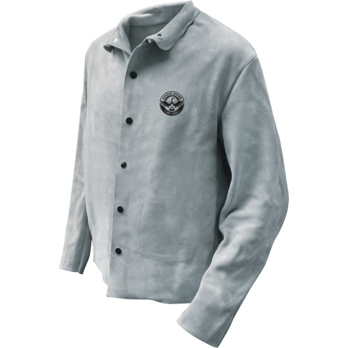 Welder Jacket, Leather, 2X-Large, Grey O-Max
