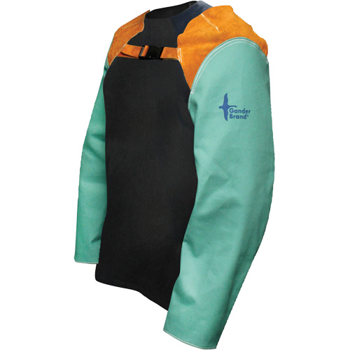 FR Canvas Welding Sleeves, 24" L, Green O-Max